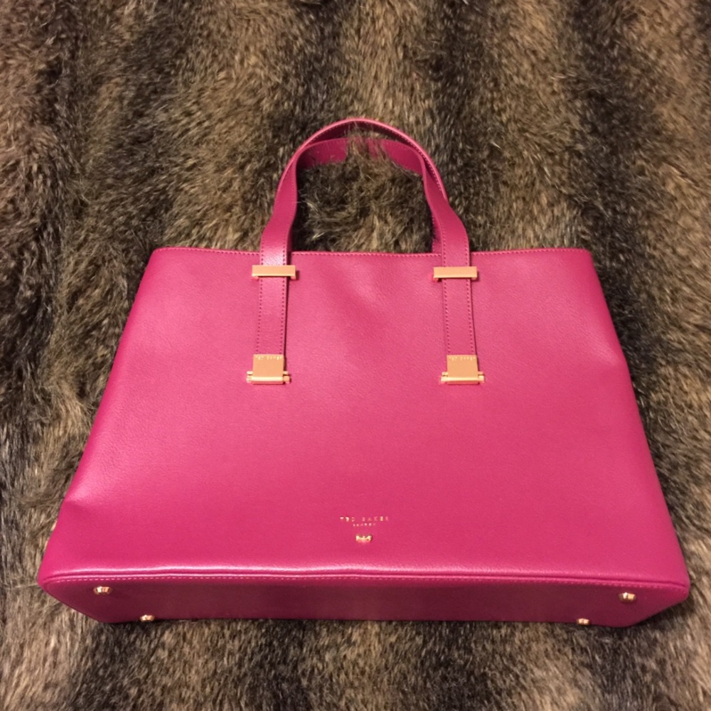 TED BAKER LONDON Alissaa Leather Tote Bag! - Picture 3 of 8